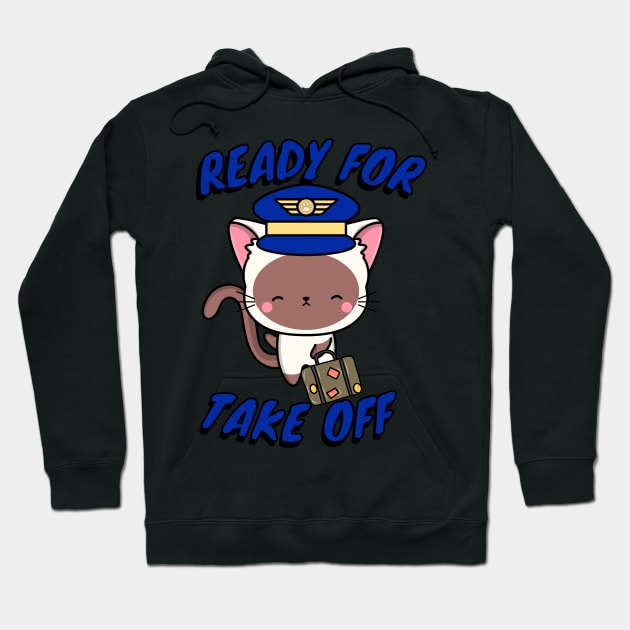Pilot White cat Hoodie by Pet Station